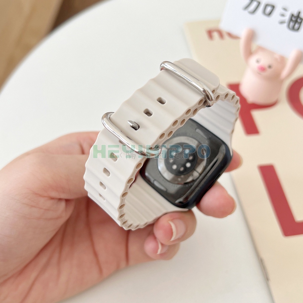 สายนาฬิกาข้อมือซิลิโคน สําหรับ iwatch ultra 8 7 41 มม. 45 มม. 49 มม. i watch series 6 5 4 3 40 มม. 44 มม. 38 มม. 42 มม. 2022