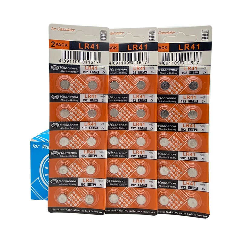 100packs/Lot LR41 AG3 in 3pcs 4.5v Alkaline Button Cell Shrink Wrap Packs 3* LR41 100% Fresh Super Quality - AliExpress
