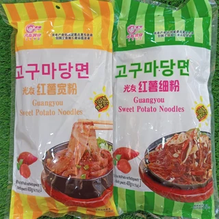 เส้นหนึบจีน เส้นแบนใหญ่ เหนียว นุ่ม หนึบ​ อร่อยสไตล์จีน มีให้เลือก 2 แบบ 400g 光友红薯 Malamart