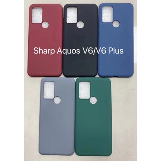 เคสโทรศัพท์มือถือ TPU นิ่ม ป้องกันลายนิ้วมือ สีพื้น สําหรับ Sharp Aquos V6 R5G R6 R6G R7 P6 P7 Zero2 Zero6 Air Plus