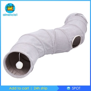 [Almencla1] Collapsible Cat Tunnel Tube Interactive Toy with Bell Ball Animals