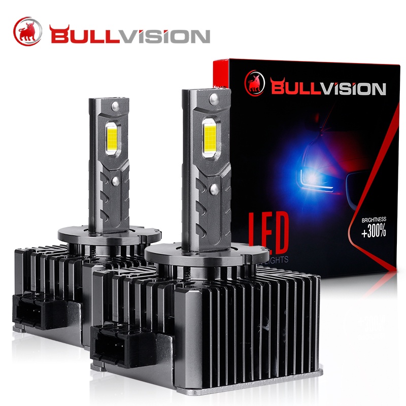 Bullvision D3S LED ไฟหน้า HID D1S D2S D4S D5S D8S D1R D2R D3R Turbo LED 35000LM สองด้าน CSP Chip 650
