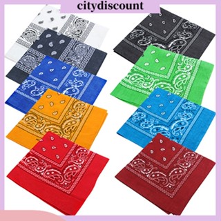 &lt;Citydiscount&gt; ที่คาดผม ผ้าพันคอ หัวเหลี่ยม สไตล์ฮิปฮอป ขนาด 55X55 ซม. สําหรับผู้หญิง ผู้ชาย