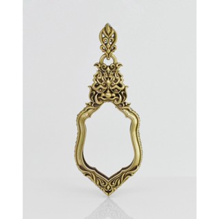 WES4Brass Wessuwan amulet casing 26x40mm จี้ กรอบพระทองเหลือง ท้าวม่อนกุเวร