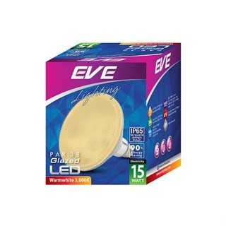 หลอด LED EVE PAR38 IP65 GLAZED 15 วัตต์ WARMWHITE E27