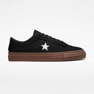 Converse รองเท้าผ้าใบ One Star Pro Cordura Canvas Ox | Black/White/Dark Gum ( A03217CH2BKXX )