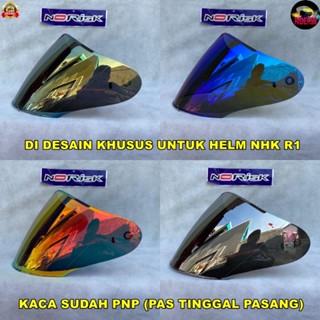 กระจก VISOR FLAT NHK R1 / VENOM / IRIDIUM SILVER / IRIDIUM GOLD PNP (ไม่มีแร็กเก็ตเปลี่ยนสี)