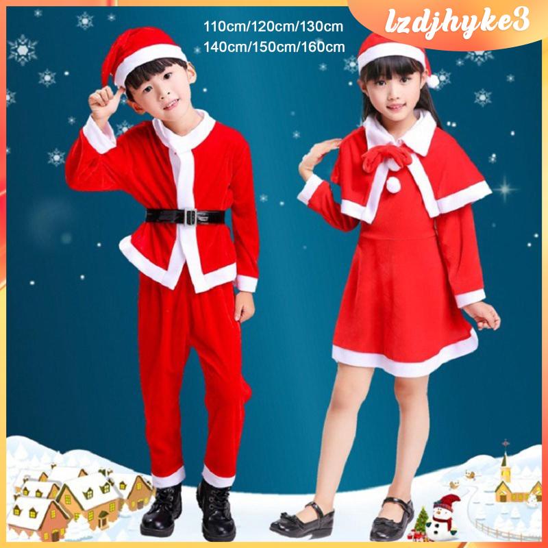 [lzdjhyke3] ชุดซานตาคลอส เครื่องแต่งกายคอสเพลย์ สําหรับเด็ก