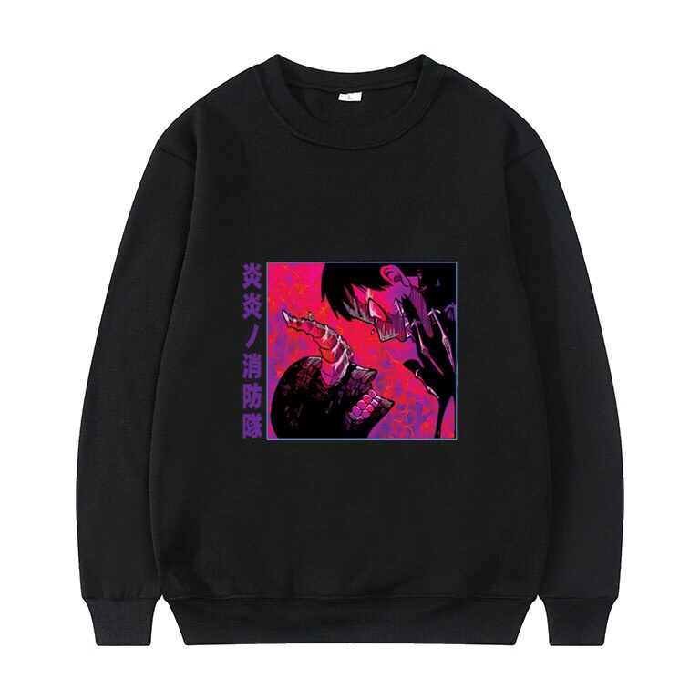 Fire Force Sweatshirt อะนิเมะญี่ปุ่น Fire Brigade Of Flames Shinra Kakabe Men