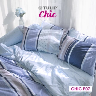 TULIP CHIC พิมพ์ลาย CHIC P07 ชุดเครื่องนอน ผ้าปูที่นอน ผ้านวม สัมผัสนุ่มสบายสไตล์มินิมอล