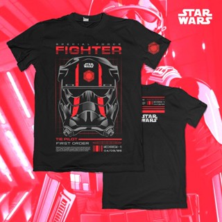 เสื้อยืดผ้าฝ้ายพิมพ์ลายแฟชั่น [ Starwars ] เสื้อยืด ลายกราฟฟิค TIEHELMET X MECHANISM V (XS-5XL)