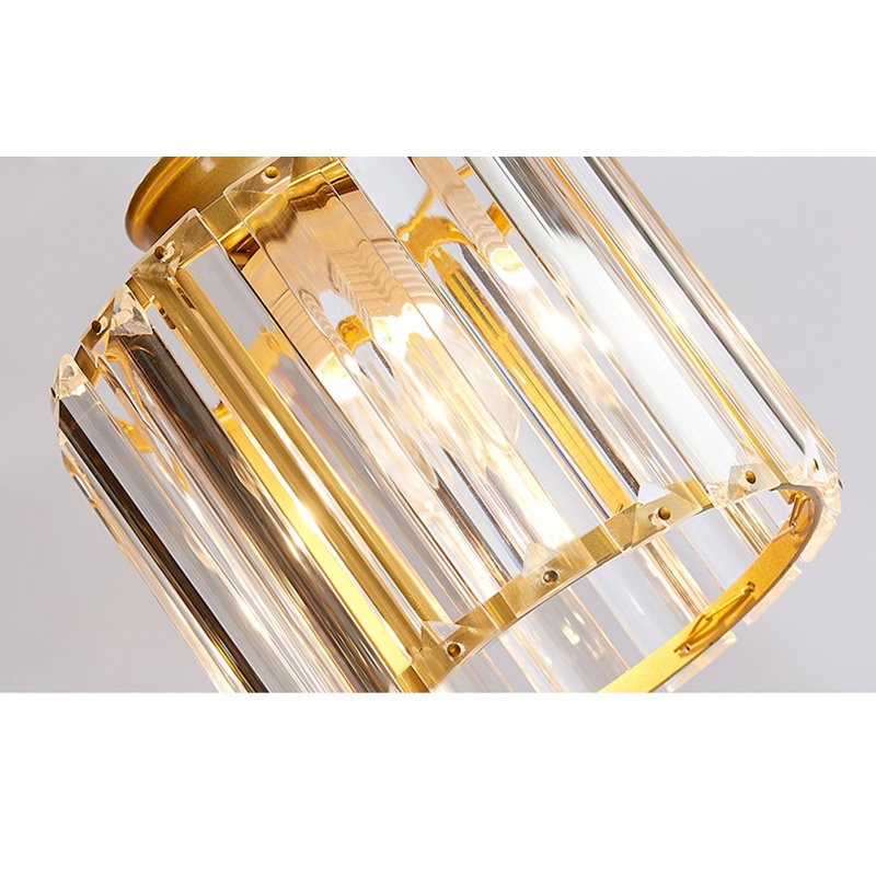 โมเดิร์นยุโรปเหนือคริสตัลจี้ไฟ LED E27 220V 6/9 ไฟเหล็กโคมไฟจี้สำหรับดูเพล็กซ์วิลล่าบันได - รูปที่ 4