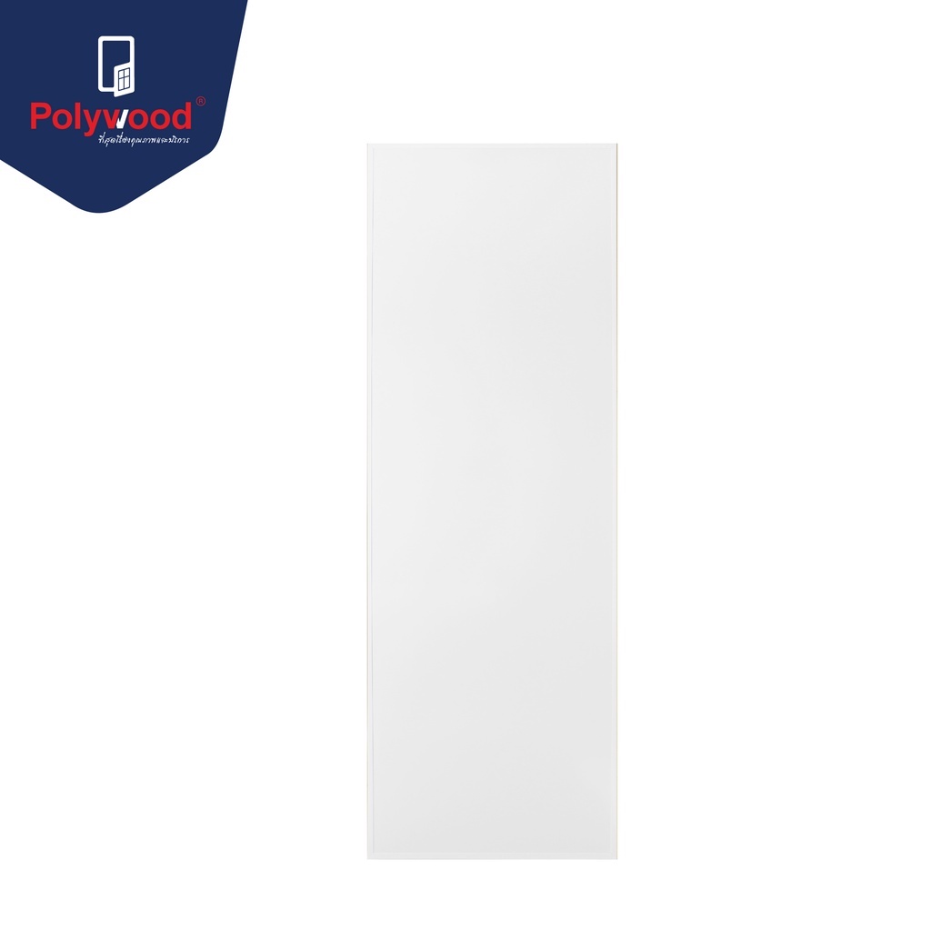 ส่งฟรี! Polywood โพลีวูด - ประตู PVC รุ่น TD-1 THAIDOOR บานเรียบ สำหรับห้องน้ำ สีขาว