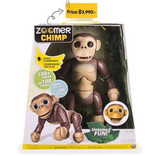 Zoomer Chimp, Interactive Chimp with Voice Command, Movement and Sensors by Spin Master