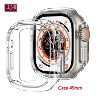 case นิ่ม สำหรับ Apple Watch ultra 49mm 2เเบบให้เลือก เคส watch case เเบบไม่มีหน้าจอหรือคลุมจอ เคสสําหรับแอปเปิ้ลวอช