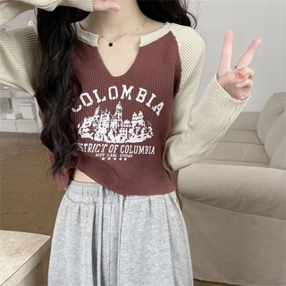 Mollygirl เสื้อแขนยาวรัดรูปผ้าร่อง ไม่ร้อน พร้อมส่งทุกสี