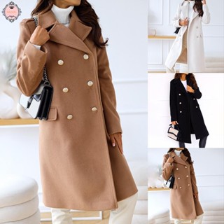 Womens Fleece Trench Coat Outwear Cardigan Ladies Winter Long Jacket Overcoat