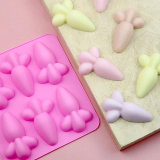 บล็อคซิลิโคน รูปทรงแครอท Carrot Silicone ซิลิโคน Mold พิมพ์ซิลิโคน ทำขนม โมล์สบู่ ลายแครอท