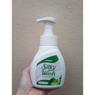 SARAYA Silky Wash Bottle กลิ่น Green Apple สบู่โฟมล้างมิอ 300 ml.ศารายา ซิลกี้วอช กรีนแอเปิ้ล