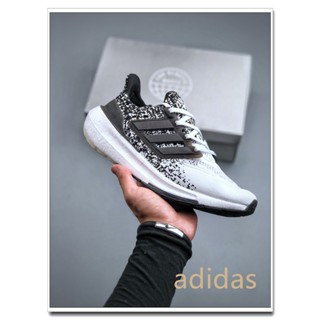 Origina Ad Pure Boost 2022 "White/Black Mottled" 23 series รองเท้าวิ่งลําลอง ระบายอากาศ