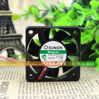 Built quasi SUNON พัดลมระบายความร้อนแม่เหล็ก 5 ซม. 5015 DC24V 1.0W KDE2405PHV2 2 สาย