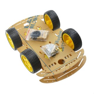 [สต๊อกไทยไม่ต้องรอนาน !!] DIY KIT หุ่นยนต์รถมอเตอร์ classis สําหรับ arduino m 26 4WD Robot Smart Car Classis Kits