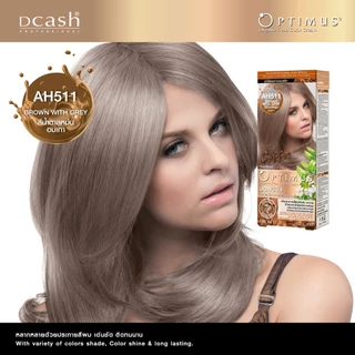 (โทนกาแฟ) Dcash ดีแคช ออพติมัส คัลเลอร์ ครีม 100ml ย้อมสีผม