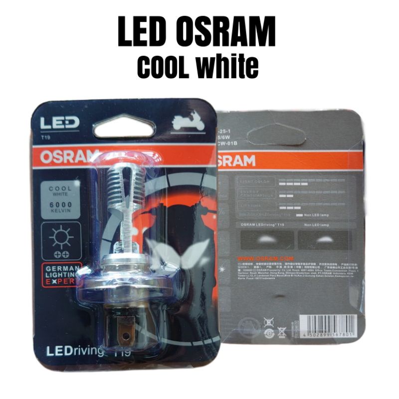 LED OSRAM Universal H4 คุณภาพสูง Cool White