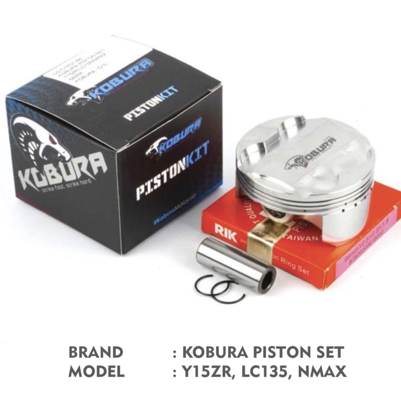 KOBURA Y15 LC135 NMAX 62MM 63MM 65MM 66MM 68MM FORGEN PISTON SET (พร้อม PIN /CLICK /RING-RIK )
