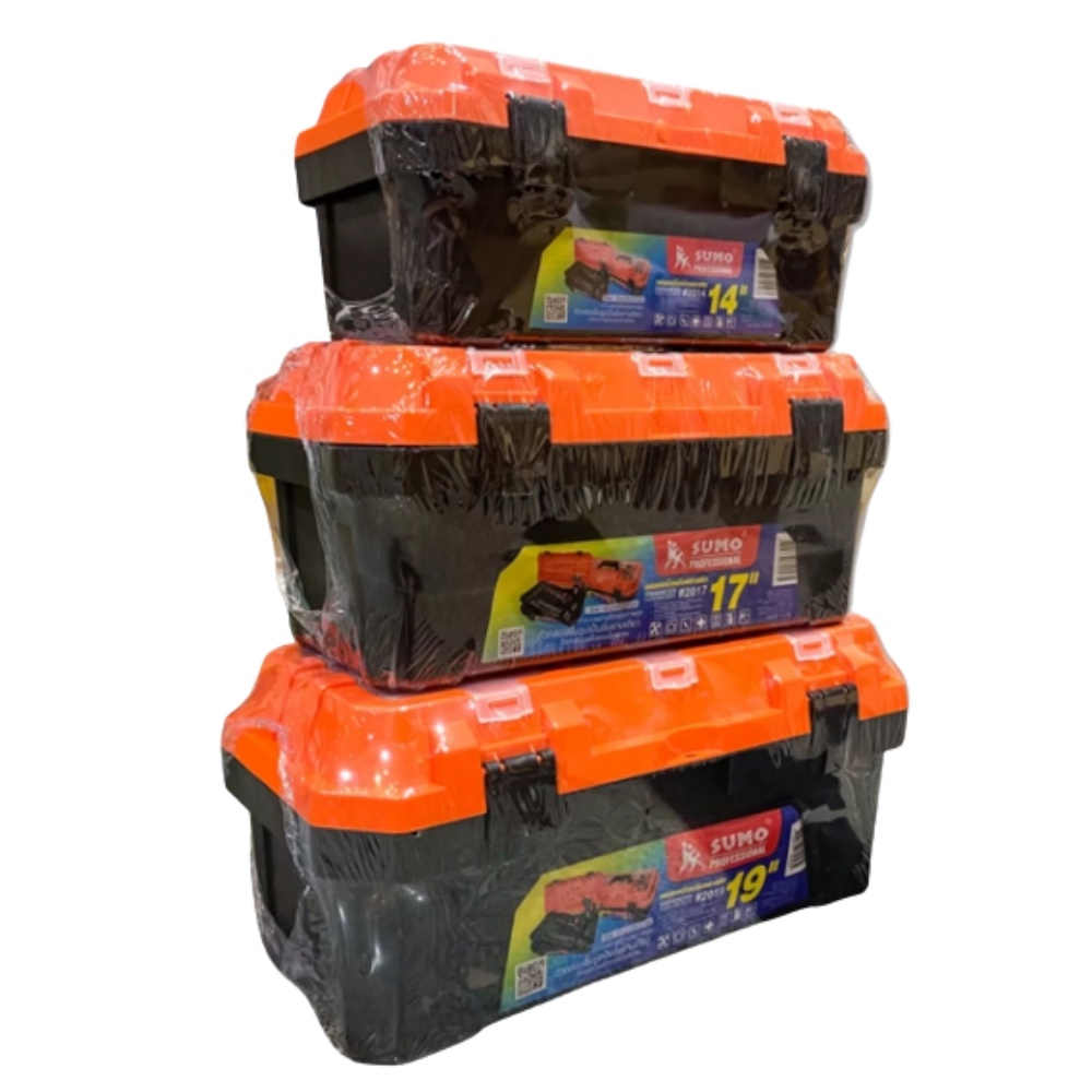 SUMO กล่องเครื่องมือ พลาสติก ซูโม่ อเนกประสงค์ สำหรับงานช่างและงานทั่วไป กล่องเก็บเครื่องมือ กล่องอุ