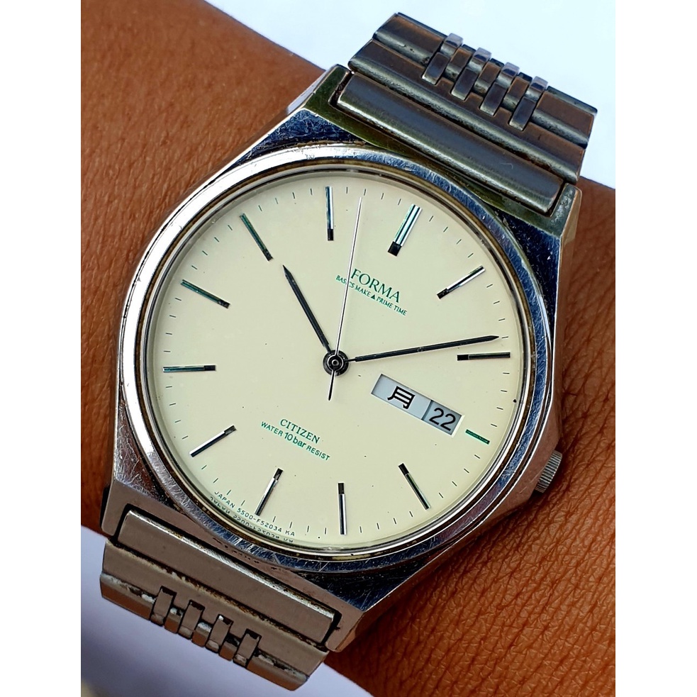 นาฬิกาข้อมือ Citizen Forma Quartz 5500-F50115 Japan Watch