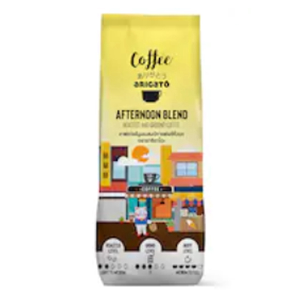 Arigato Afternoon Blend Real Roasted and Ground Coffee 250g.อาริกาโตะอาฟเตอร์นูนเบลนด์กาแฟแท้คั่วบด 