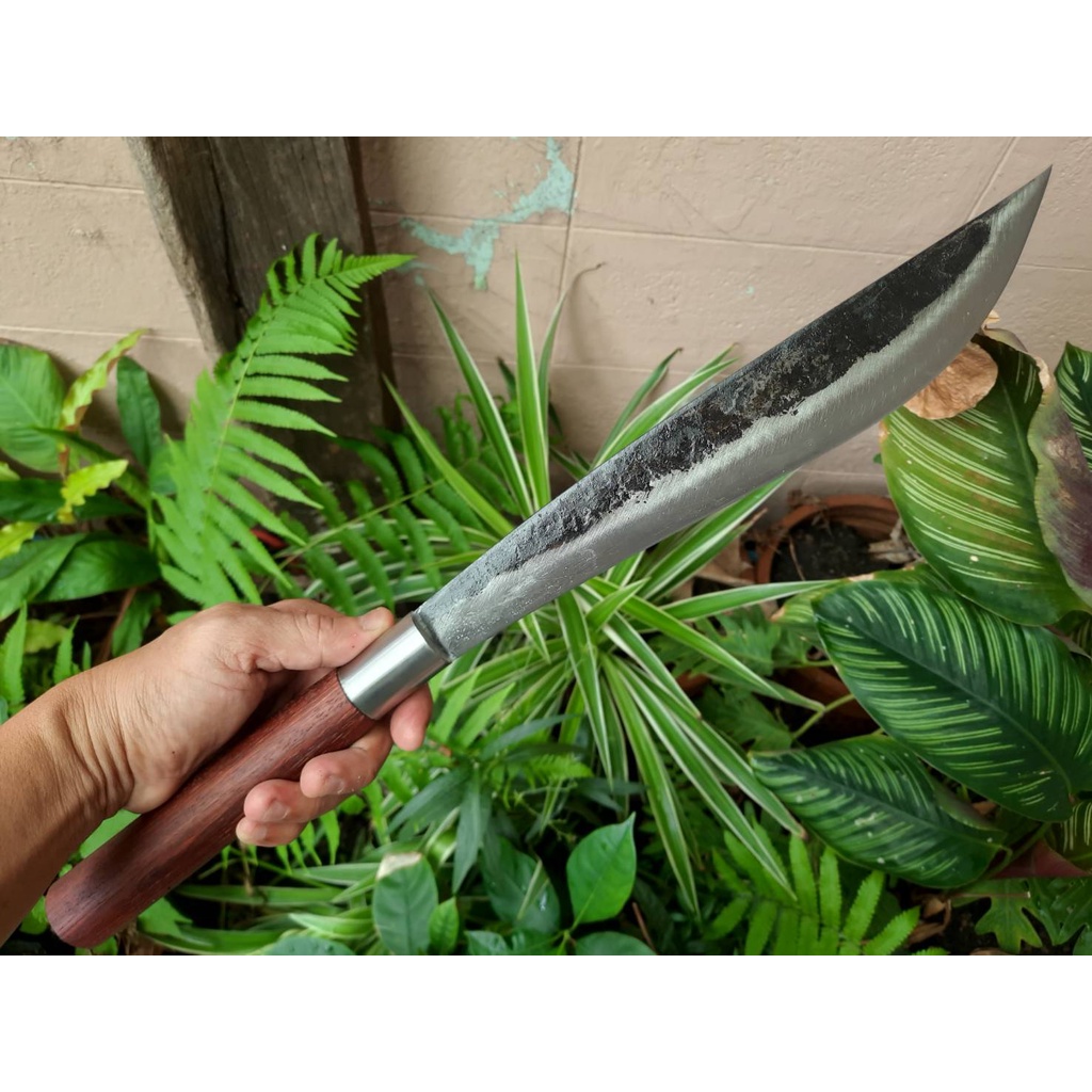 มีดเหน็บ มีดอีเหน็บ อีเหน็บ (E-Nep) มีดแคมป์ มีดทำสวน มีดเหน็บงาช้าง มีดเดินป่า ใบ 11.1” SUP9 ด้ามไม