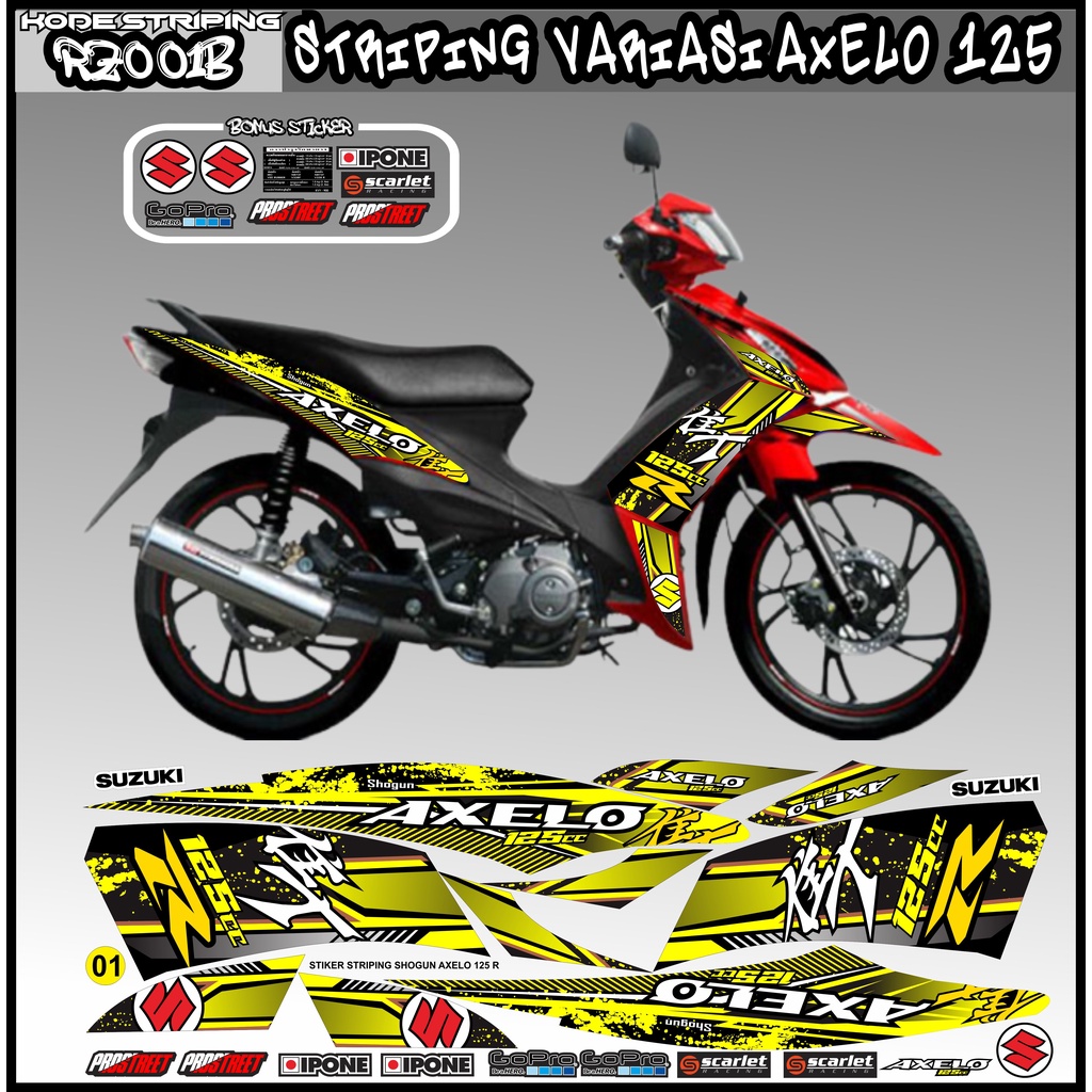 Striping suzuki AXlo 125 / รูปลอก suzuki AXlo 125 / สติ๊กเกอร์ saxlo 125