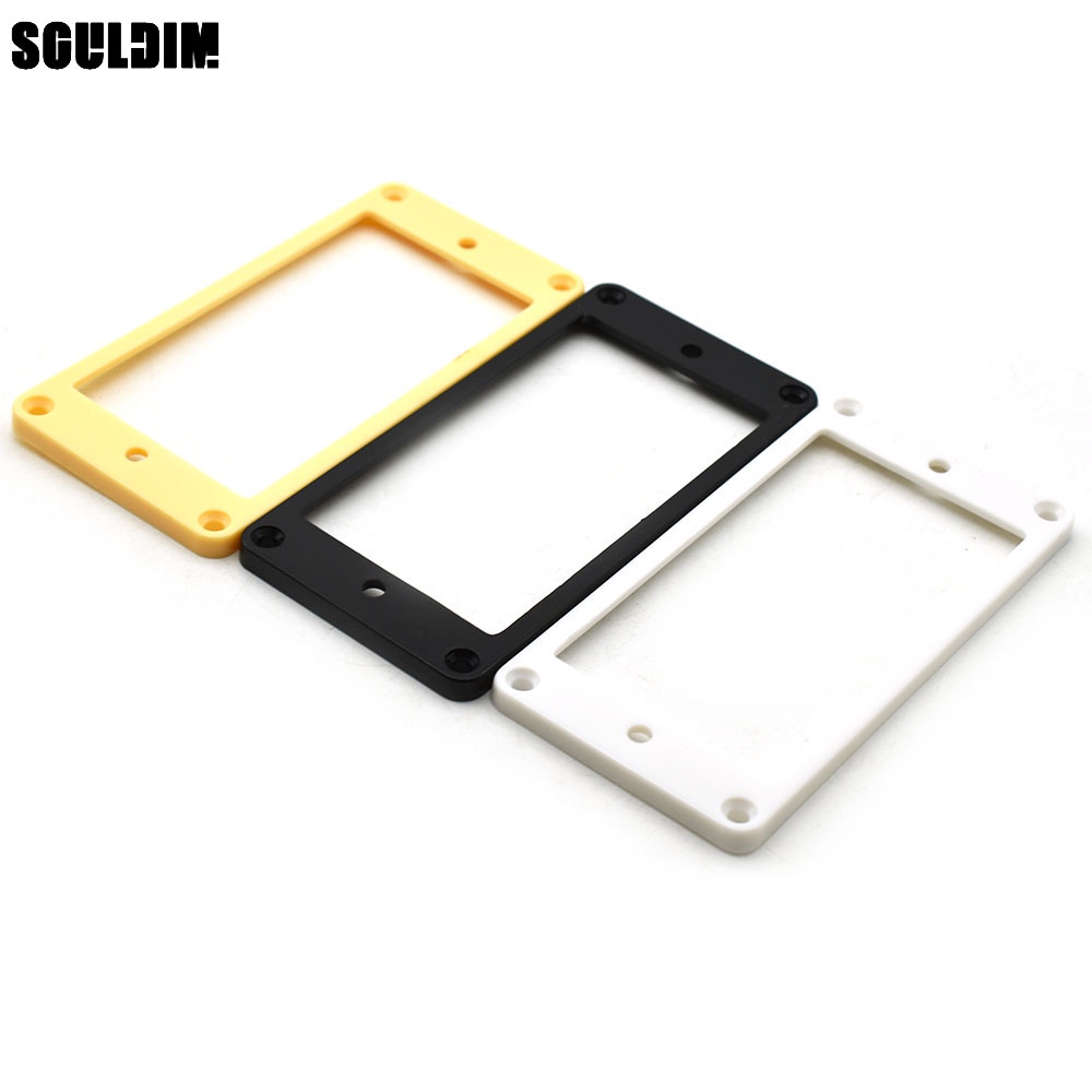 2 ชิ้น ABS แบน 3*3 มิลลิเมตร Humbucker รถกระบะกรอบติดตั้งแหวนอุปกรณ์เสริมสําหรับ LP กีตาร์ไฟฟ้า