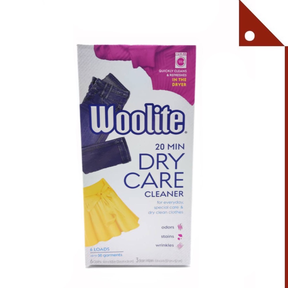 Woolite : WLTDCS04N* น้ำยาซักแห้ง Home Dry Cleaner, 6 Count