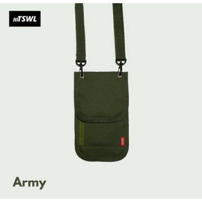 HIJAU MENS Sling BAG กระเป๋าสะพายชายสําหรับ HP Sling Phone Wallet Hanging Wallet Type A / - Green OR