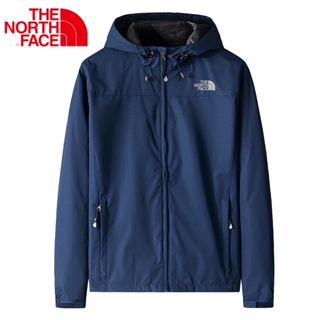 👍M-5XL 45-110KG👍 The North Face เสื้อแจ็กเก็ตกันฝน มีฮู้ด กันน้ํา ระบายอากาศ พลัสไซซ์ สําหรับขี่จักรยานกลางแจ้ง ทุกเพศ