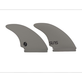 Keel fin Surf Fin Twin Fiberglass White futures.