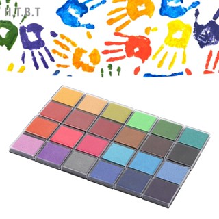 H.T.B.T Ink Pad 24 Colors Washable Wide Applications Stamp for Kids DIY Handicrafts Card Making