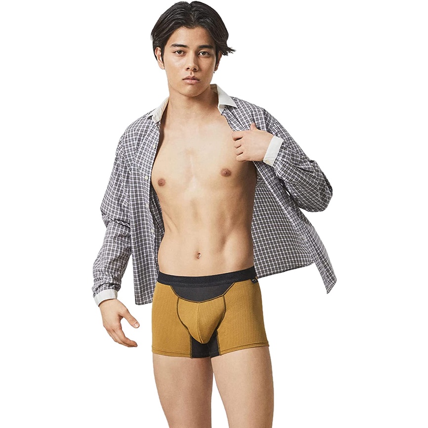 Direct from Japan Wacoal Men WT3800 Men's Boxer Shorts When Riding a Bicycle [narifuri x WACOAL MEN] Made in Japan Front Closure Reduce Stuffiness Design Underwear