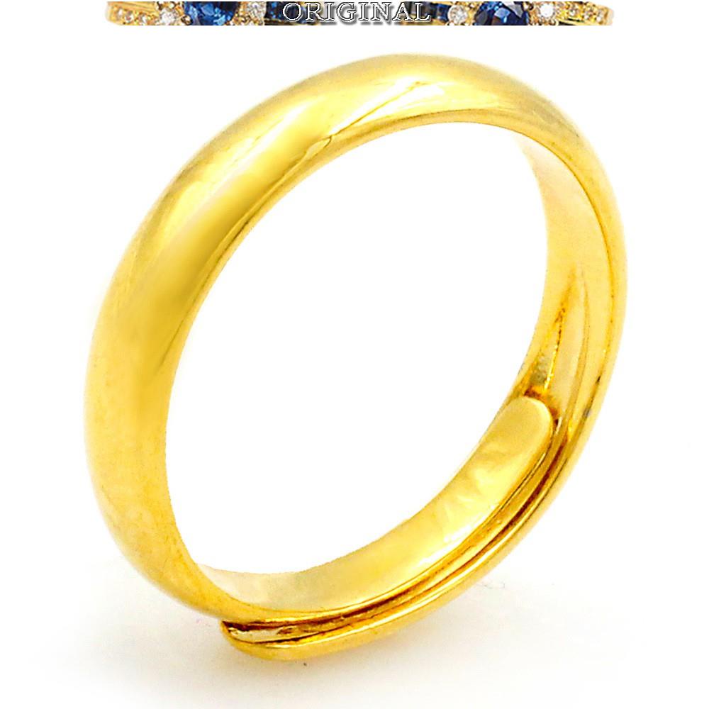 แหวนเคลือบเงา 916gold แหวนดาวผู ้ ชายและผู ้ หญิงสด