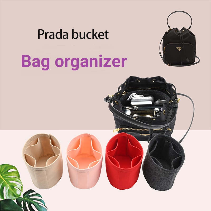 【นุ่มและเบา】ที่จัดระเบียบกระเป๋า prada Duet Re-nylon Bucket bag organiser ที่จัดกระเป๋า  in bag ที่จัดทรง  organizer insert