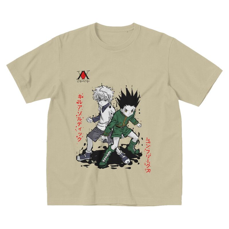 เสื้อวินเทจชาย เสื้อยืด Knappe Hunter X Hunter แมนเนน คอร์เต้ มูเวน ซูเวเร่ คาโตเนน เสื้อยืดพิมพ์ลาย