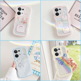 เคส OPPO RENO 8 5G RENO 8 PRO 5G RENO 8 PRO PLUS 5G RENO8 รูปแบบหยัก เคสโทรศัพท์กันกระแทก น่ารัก ง่าย BB