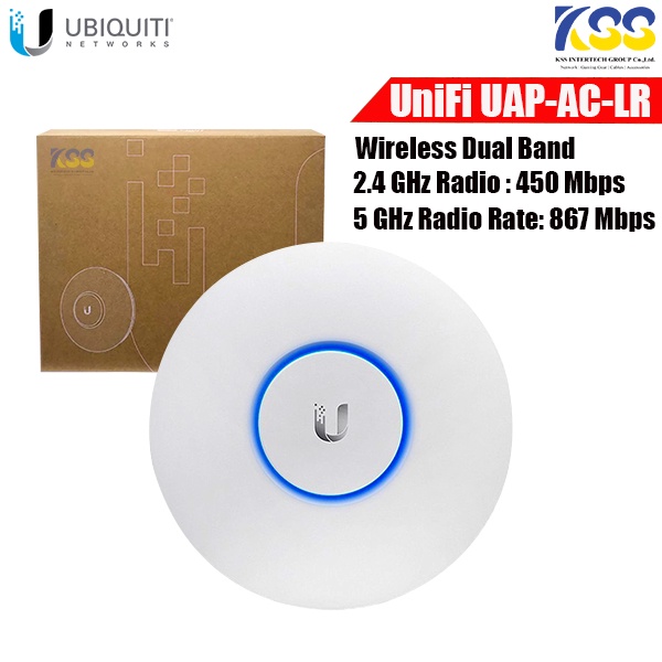 Ubiquiti UAP-AC-LR  ac1300Mbps Wireless Access Point Long Range Indoor