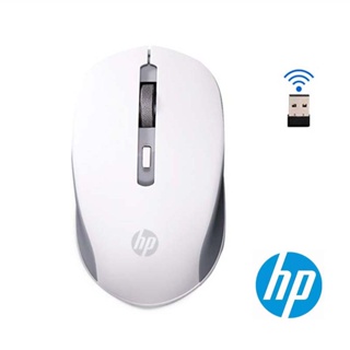 Hp 2.4Ghz เมาส์ออฟฟิศไร้สาย 1600DPI เมาส์ปิดเสียง ตัวรับสัญญาณ USB