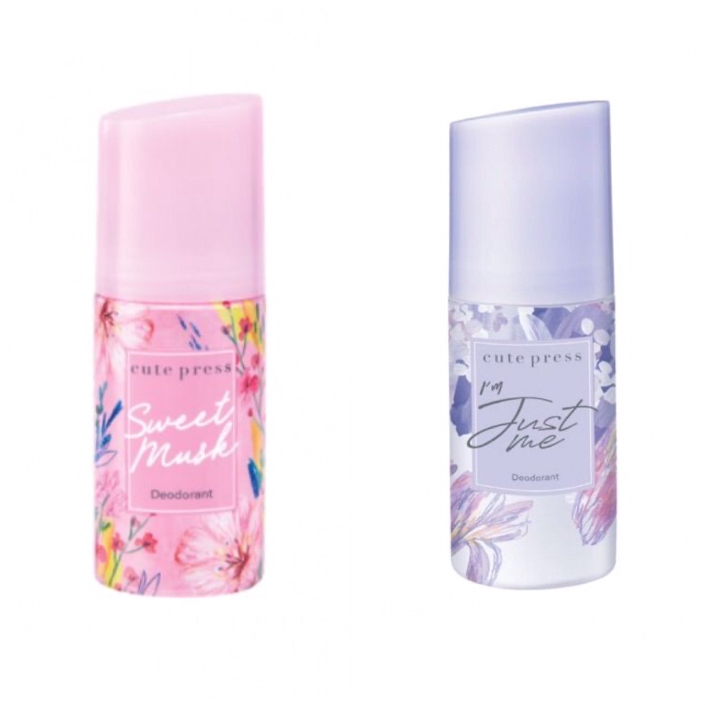 Cute Press Deodorant 60 ml. Cologne Spray 60 g. คิวเพรส  โรลออน ลูกกลิ้งระงับกลิ่น โคโลญ สเปรย์ – โปรปัง