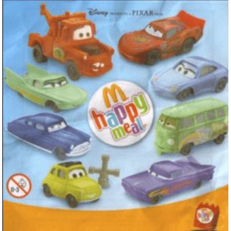 McDonalds Mcd Happy Meal Toy Disney Pixar Cars 2006 ชุดเต็ม 10 คัน