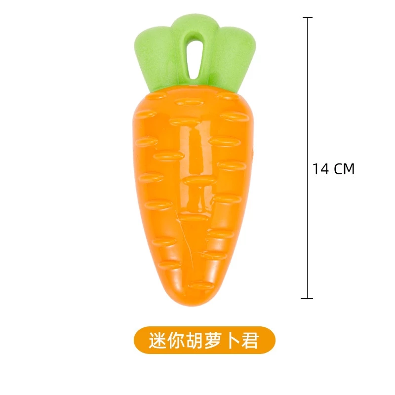 ของเล่นยางกัด สำหรับสัตว์เลี้ยง บีบแล้วมีเสียง  **สินค้าพร้อมส่ง**🥕🌽🍆 thumbnail 8